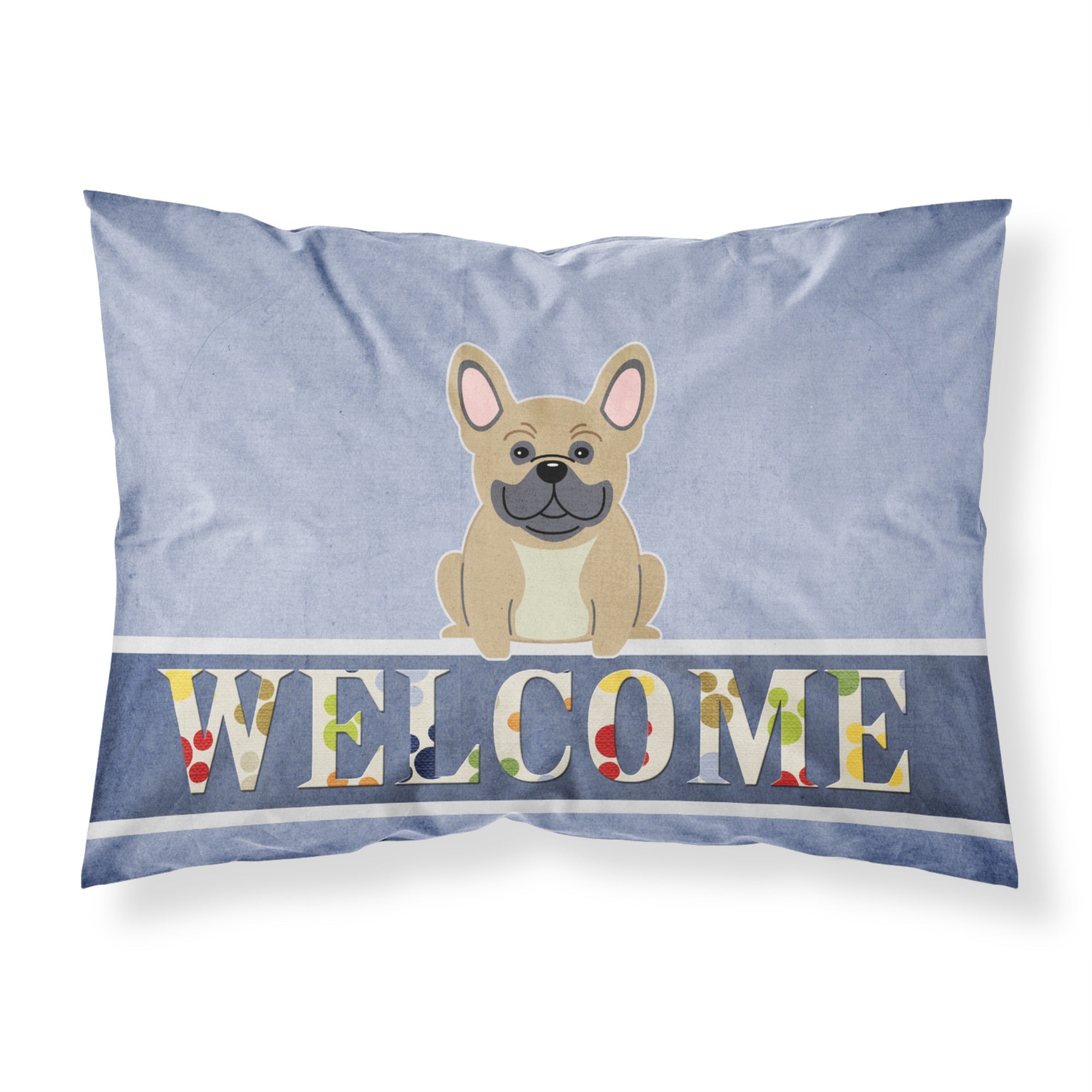 'Caroline'S Treasures French Bulldog Cream Welcome Pillowcase, Standard,'