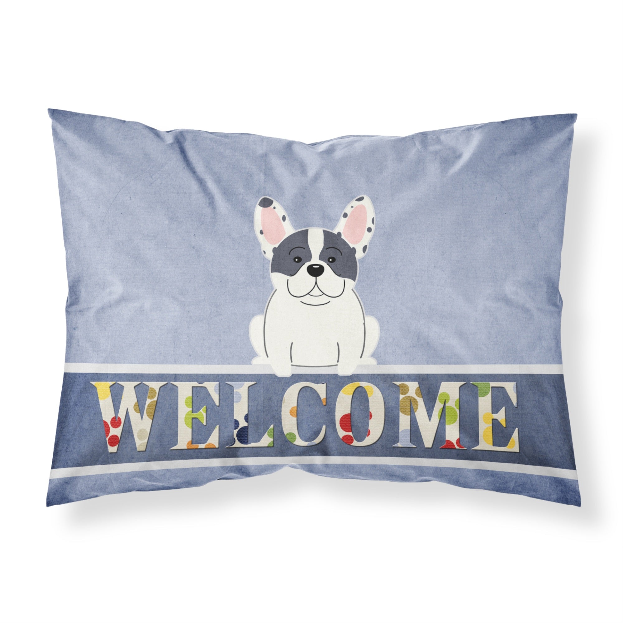 'Caroline'S Treasures French Bulldog Piebald Welcome Pillowcase, Standard,'