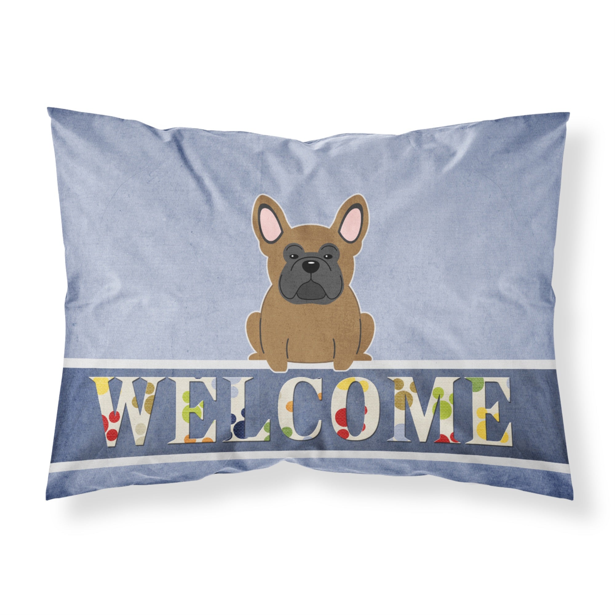 'Caroline'S Treasures French Bulldog Brown Welcome Pillowcase, Standard,'