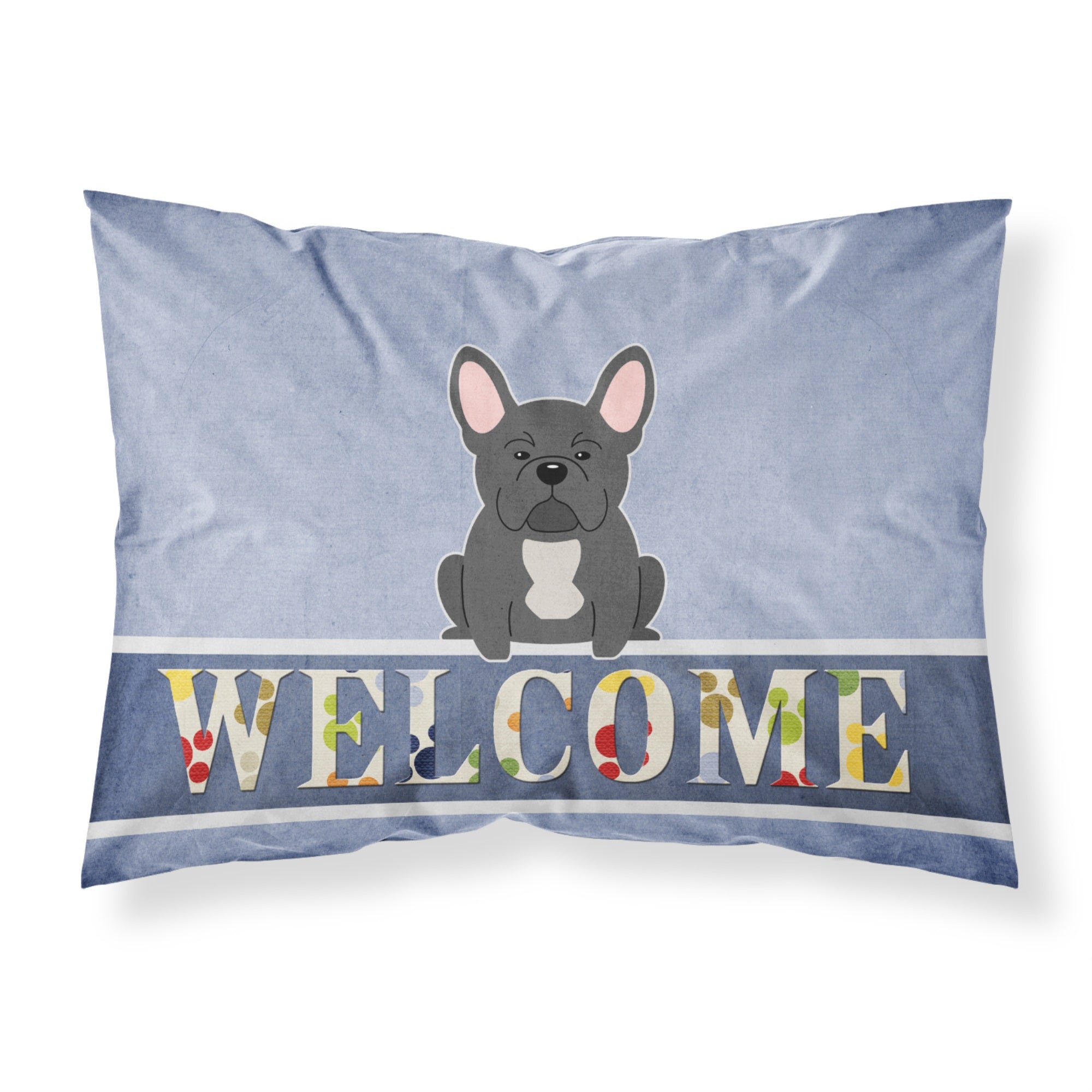 'Caroline'S Treasures French Bulldog Black Welcome Pillowcase, Standard,'