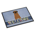 CarolineS Treasures Mastiff Brindle Welcome Doormat 18 X 27 Multicolor