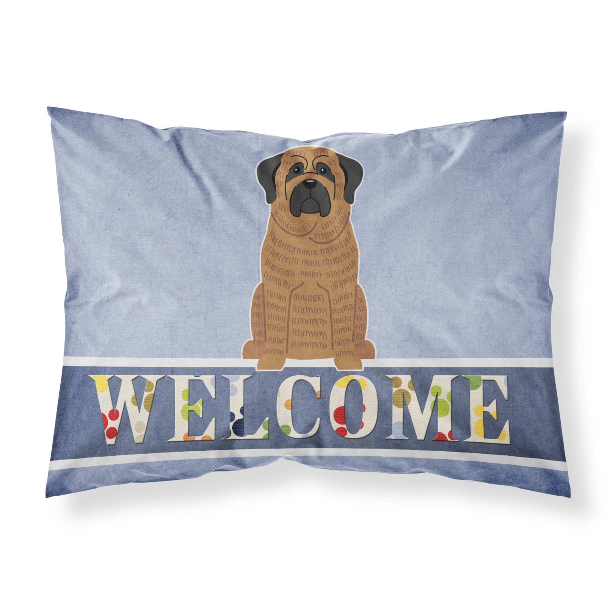 'Caroline'S Treasures Mastiff Brindle Welcome Pillowcase, Standard,'