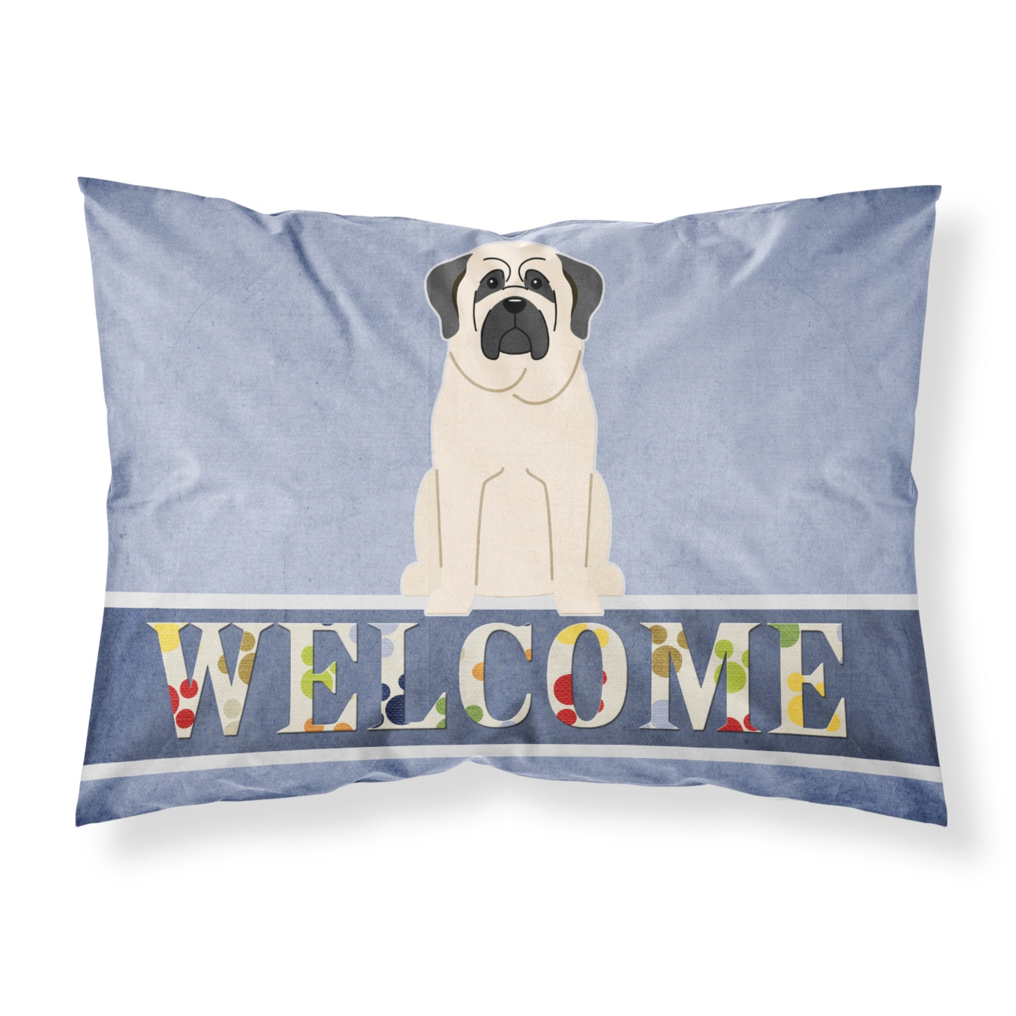 'Caroline'S Treasures Mastiff White Welcome Pillowcase, Standard,'