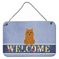CarolineS Treasures Norwich Terrier Welcome Metal Print, 8 X 12, Multicolor
