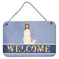 CarolineS Treasures Welcome Borzoi Metal Print, 8 X 12