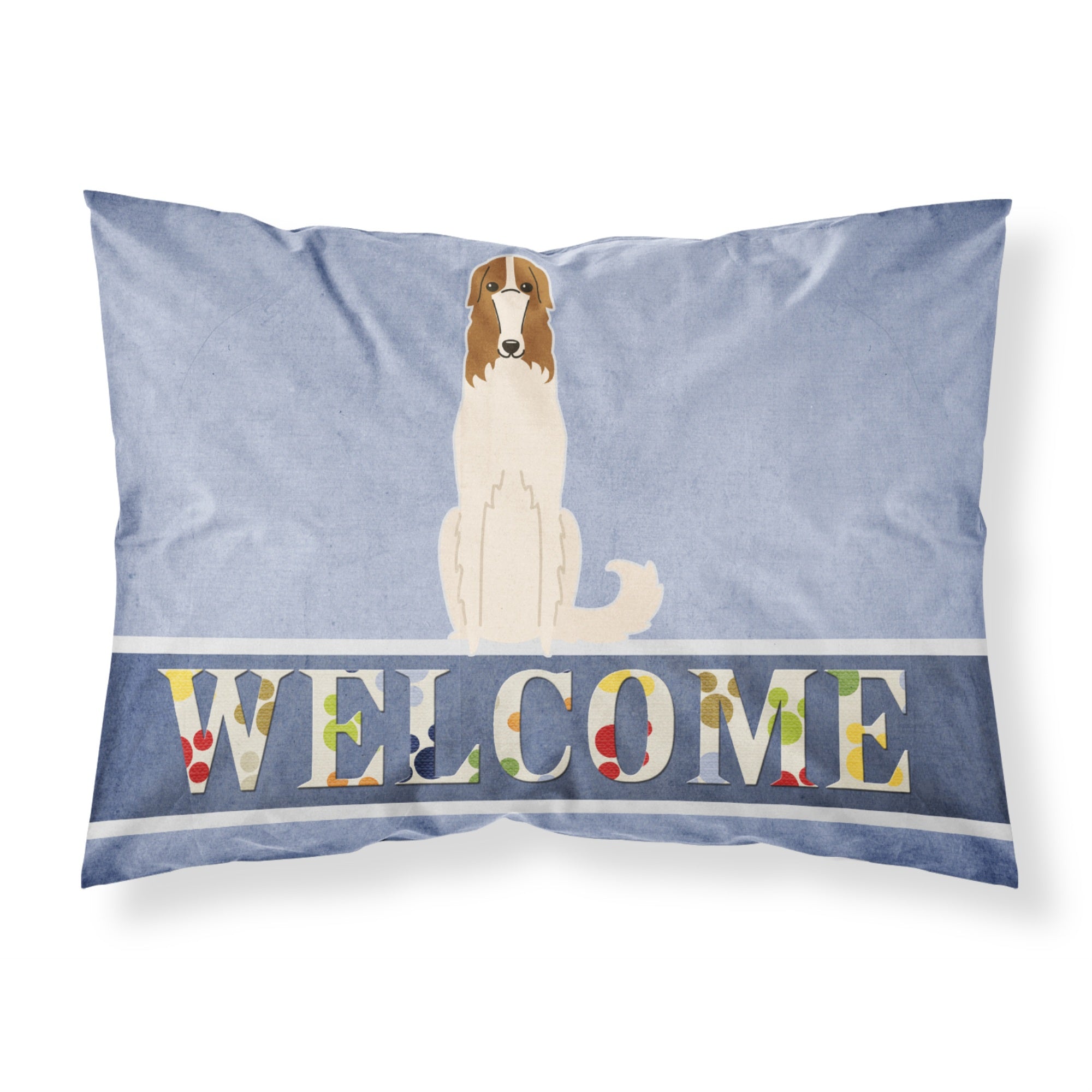'Caroline'S Treasures Borzoi Welcome Pillowcase, Standard,'