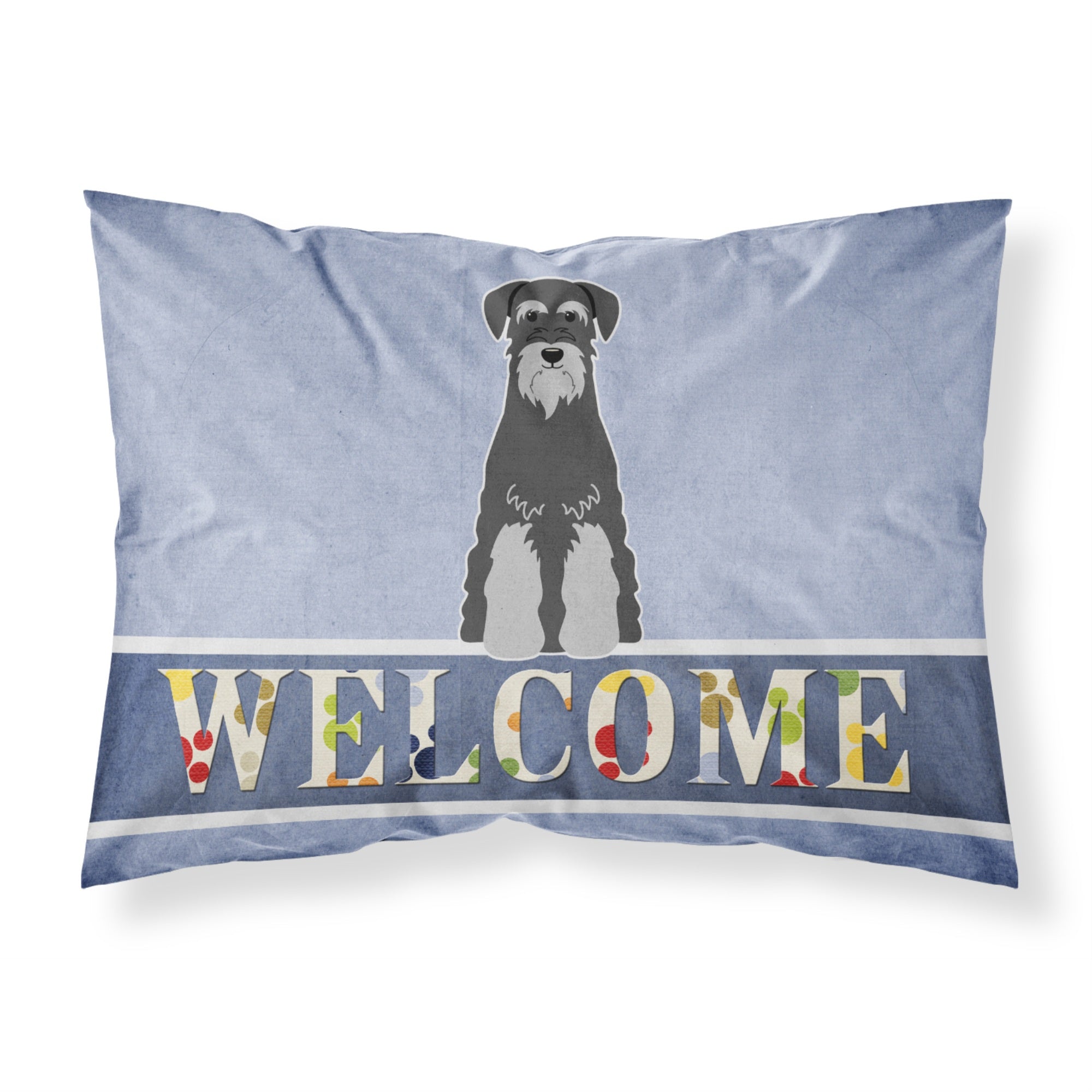 'Caroline'S Treasures Standard Schnauzer Black Grey Welcome Pillowcase,'