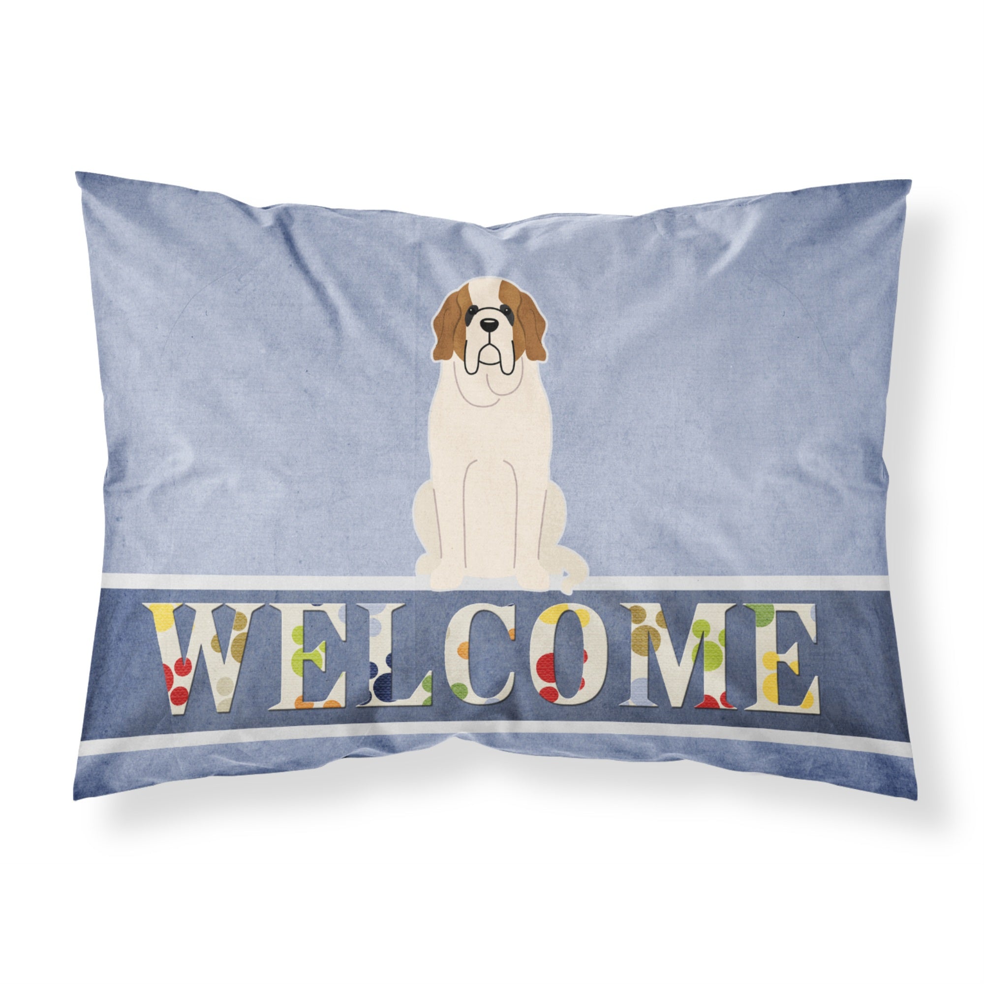 'Caroline'S Treasures Welcome Saint Bernard Pillowcase, Standard'