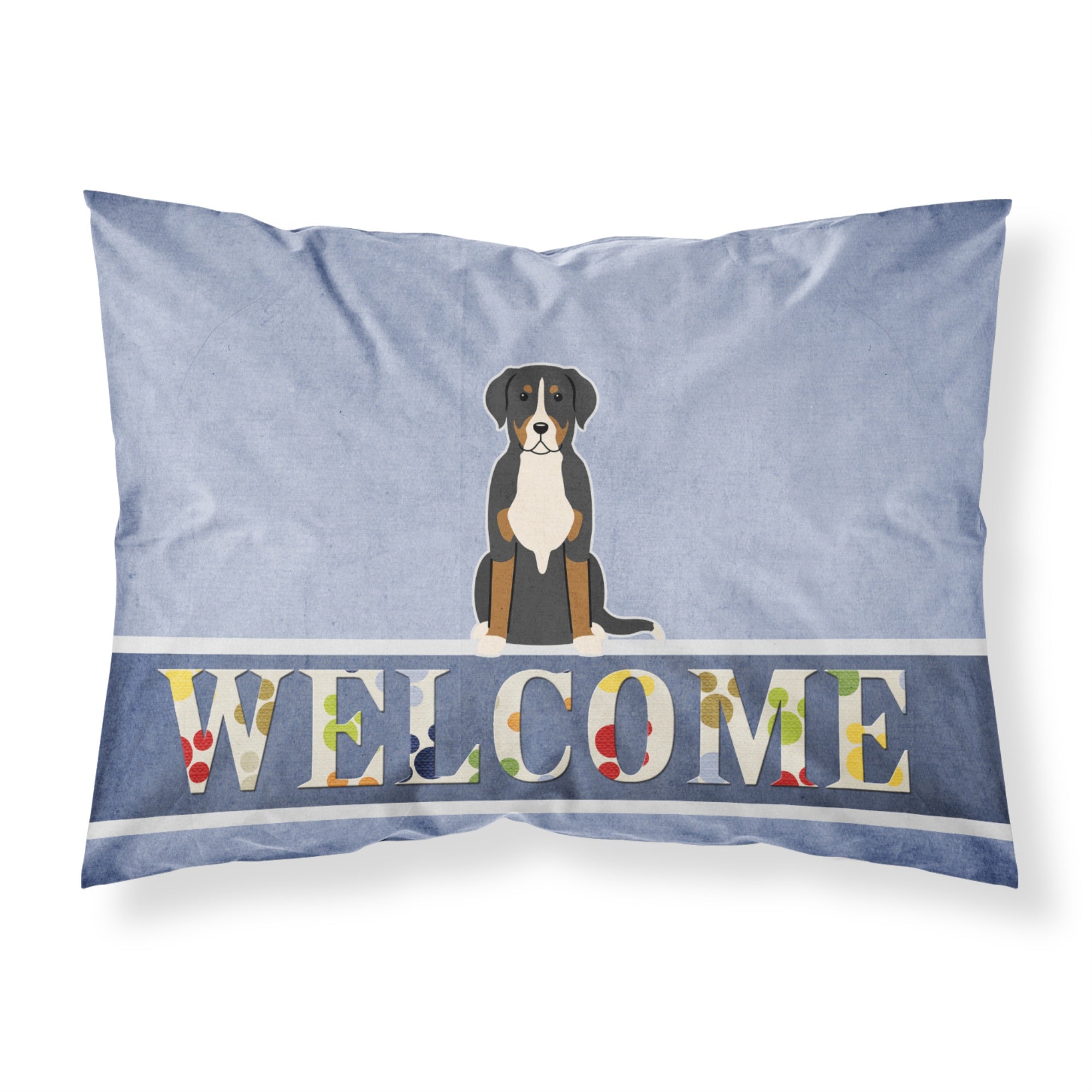 'Caroline'S Treasures Greater Swiss Mountain Dog Welcome Pillowcase, Standard,'