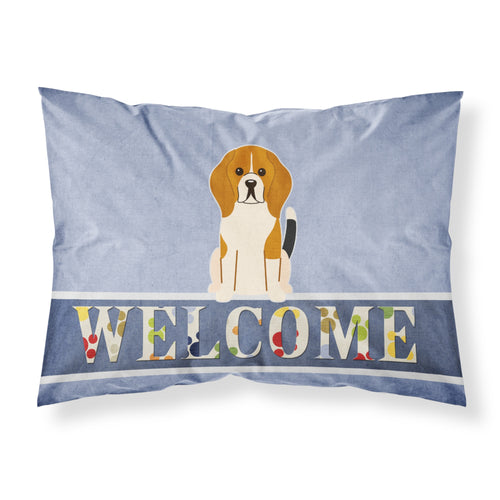'Caroline'S Treasures Welcome Beagle Tricolor Pillowcase, Standard'