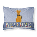 Caroline'S Treasures Airedale Welcome Pillowcase Standard Multicolor