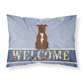 'Caroline'S Treasures Staffordshire Bull Terrier Chocolate Pillowcase, Standard, Multicolor'
