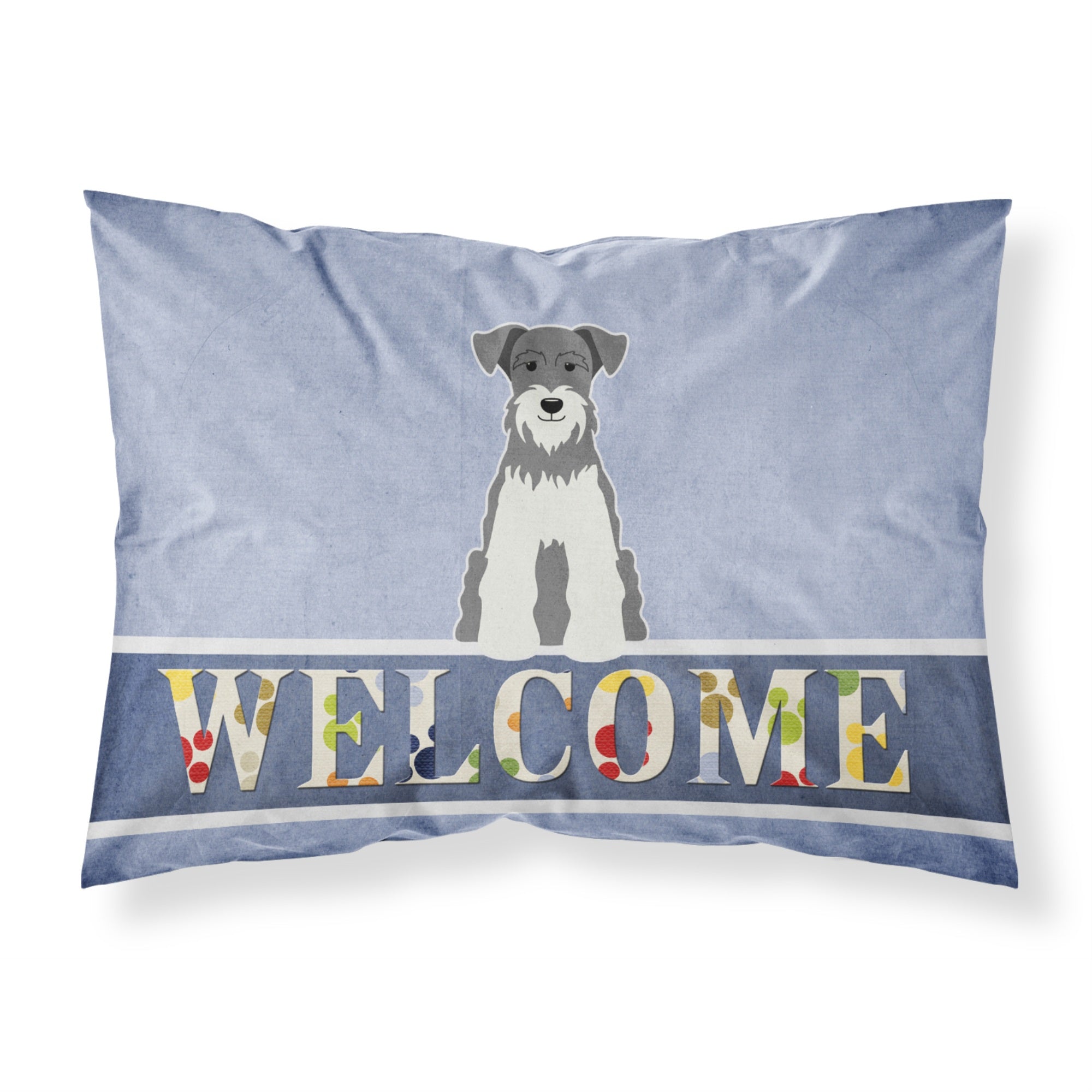 'Caroline'S Treasures ''Miniature Schanuzer Salt And Pepper'' Printed, Polyester Envelope Closure Pillowcase, Standard, Mul