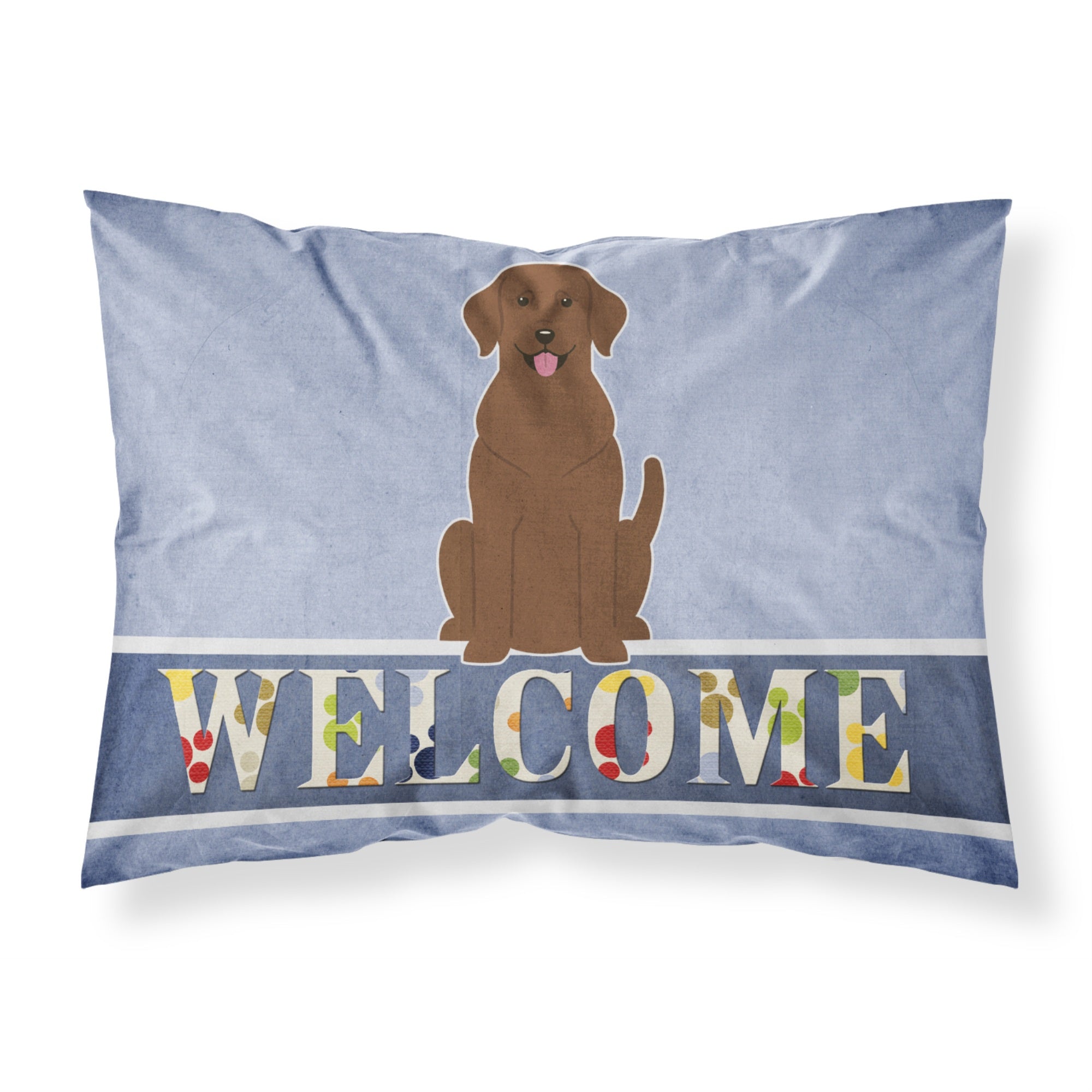 'Caroline'S Treasures Chocolate Labrador Welcome Pillowcase, Standard,'