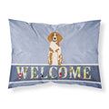 'Caroline'S Treasures Welcome Brittany Spaniel Pillowcase, Standard'