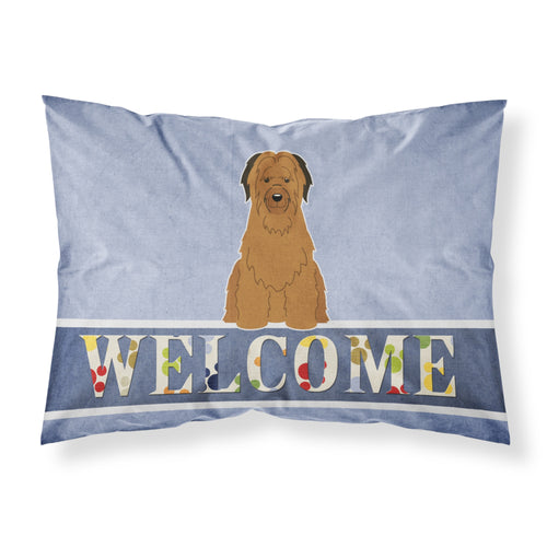 'Caroline'S Treasures Briard Brown Welcome Pillowcase, Standard,'
