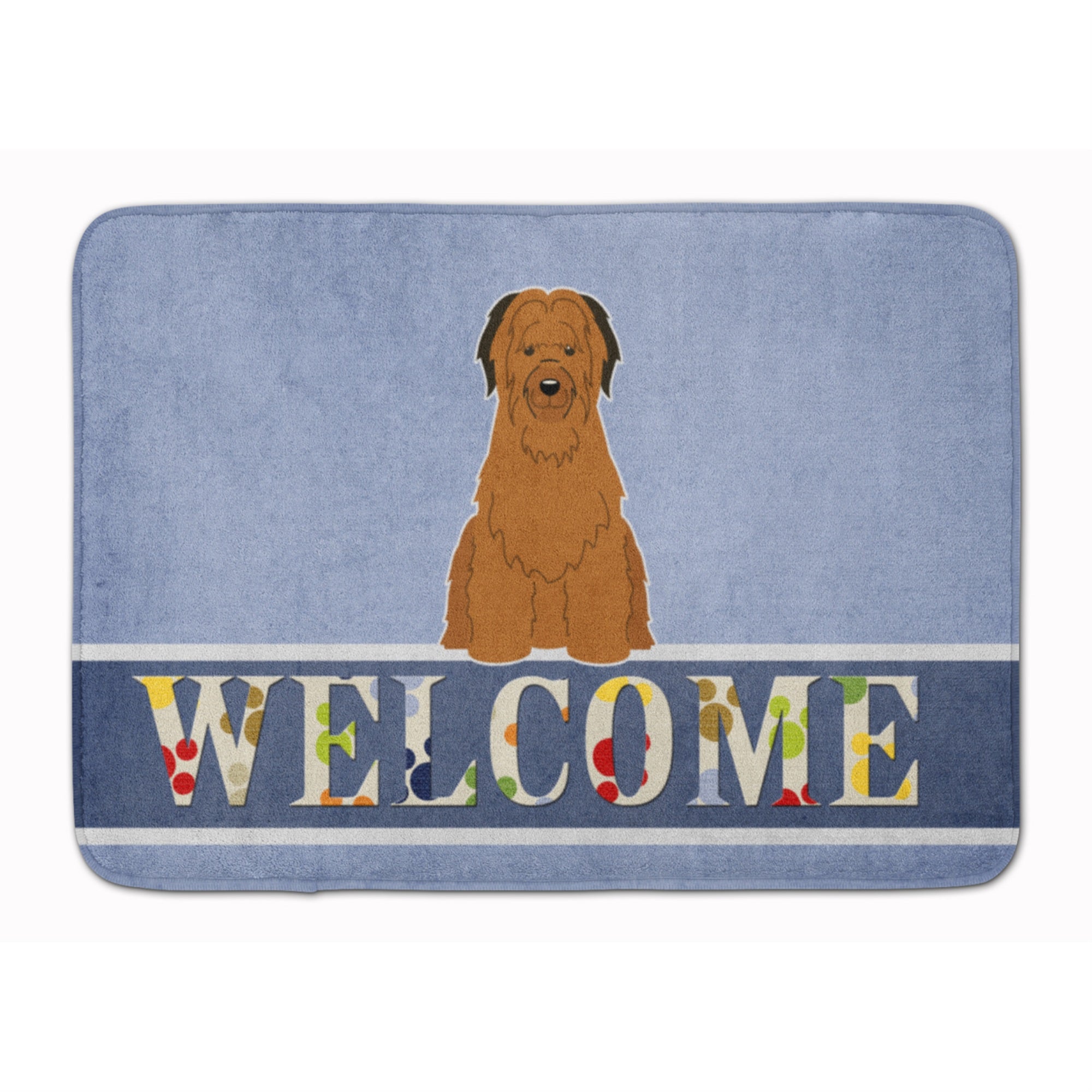 Carolines Treasures Briard Brown Welcome Floor Mat, 19 x 27, Multicolor