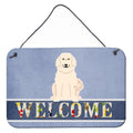 CarolineS Treasures Pyrenese Welcome Metal Print, 8 X 12, Multicolor