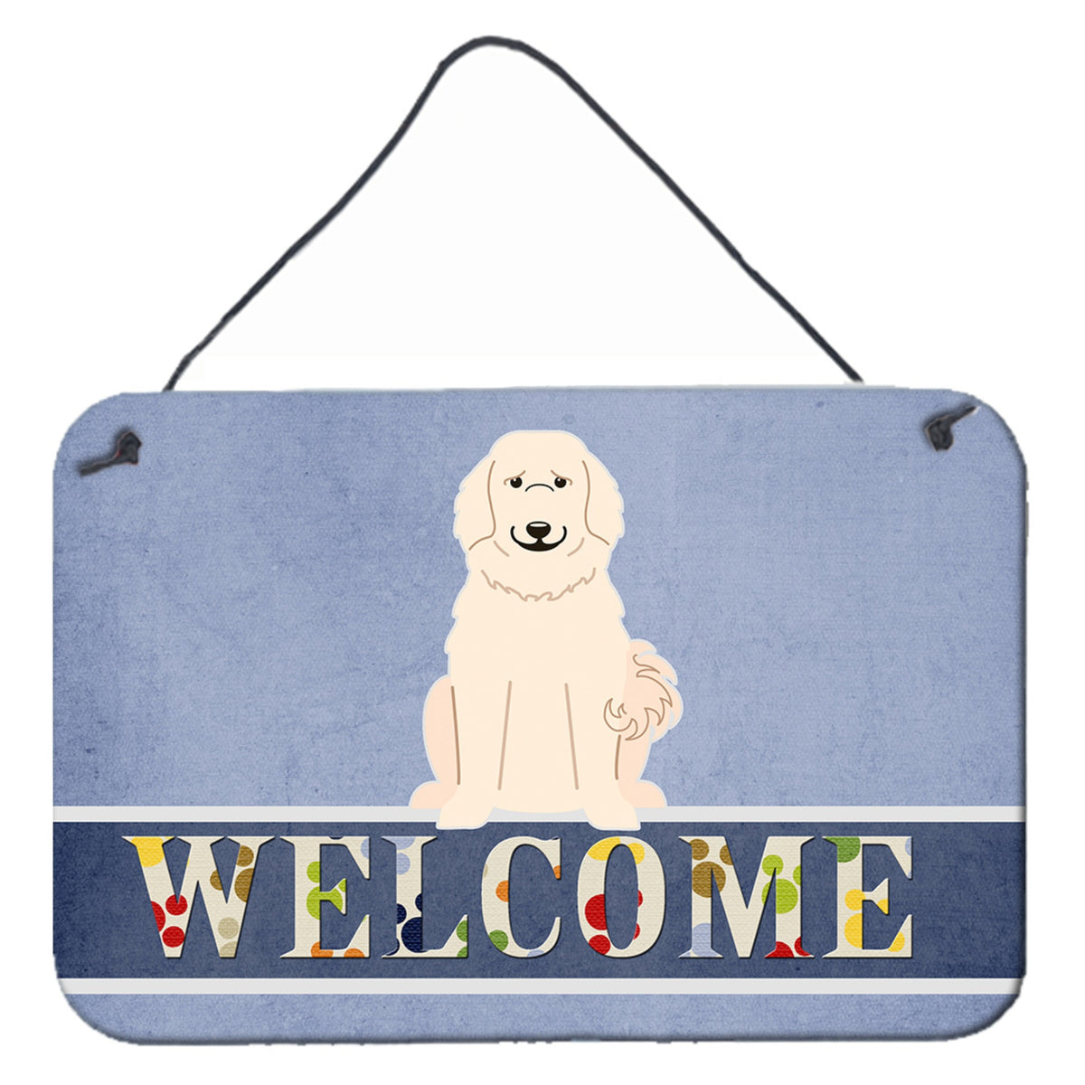CarolineS Treasures Pyrenese Welcome Metal Print, 8 X 12, Multicolor