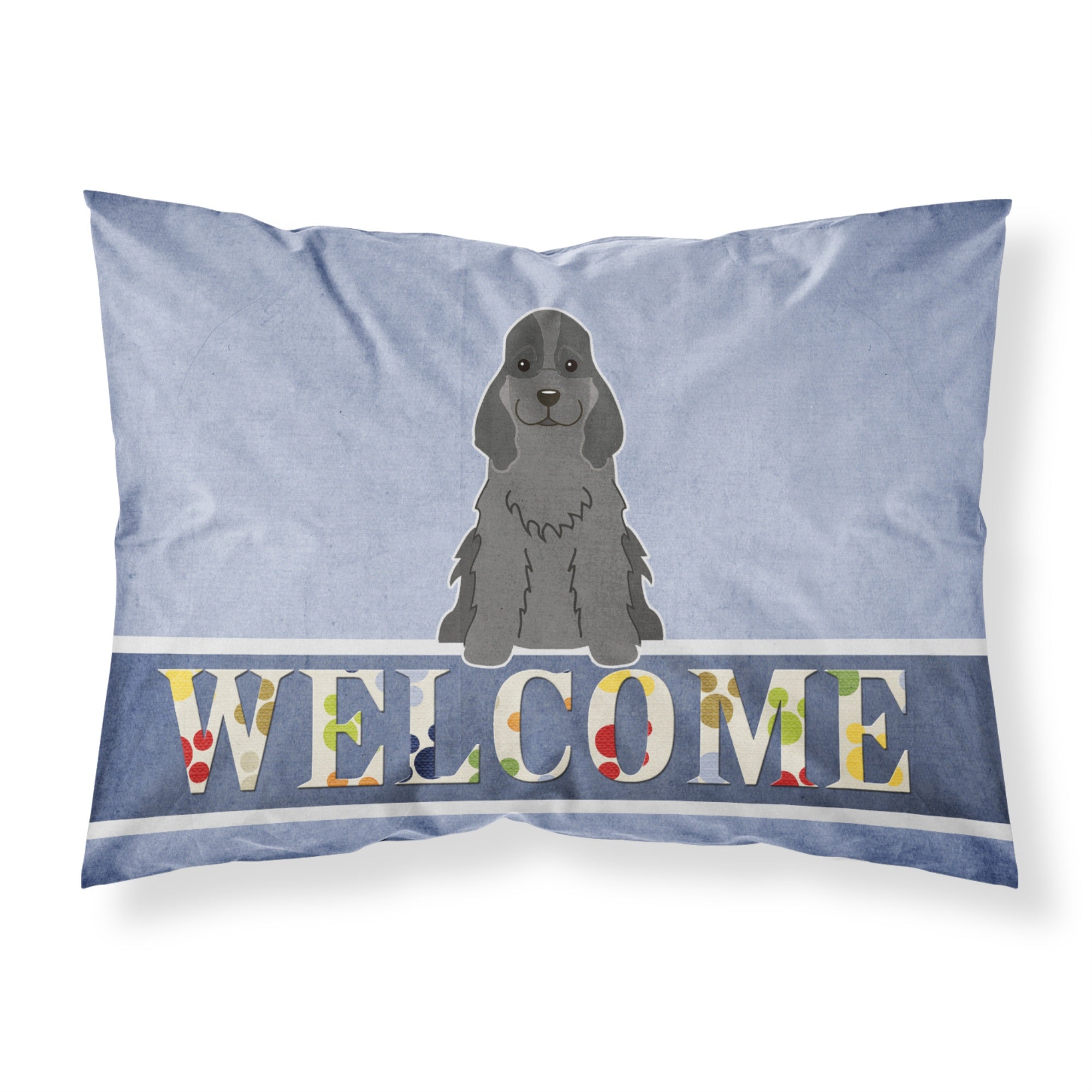 'Caroline'S Treasures Cocker Spaniel Black Welcome Pillowcase, Standard,'
