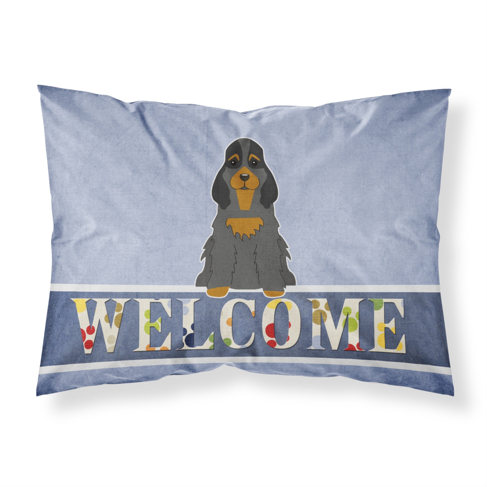 'Caroline'S Treasures Cocker Spaniel Black Tan Welcome Pillowcase, Standard,'
