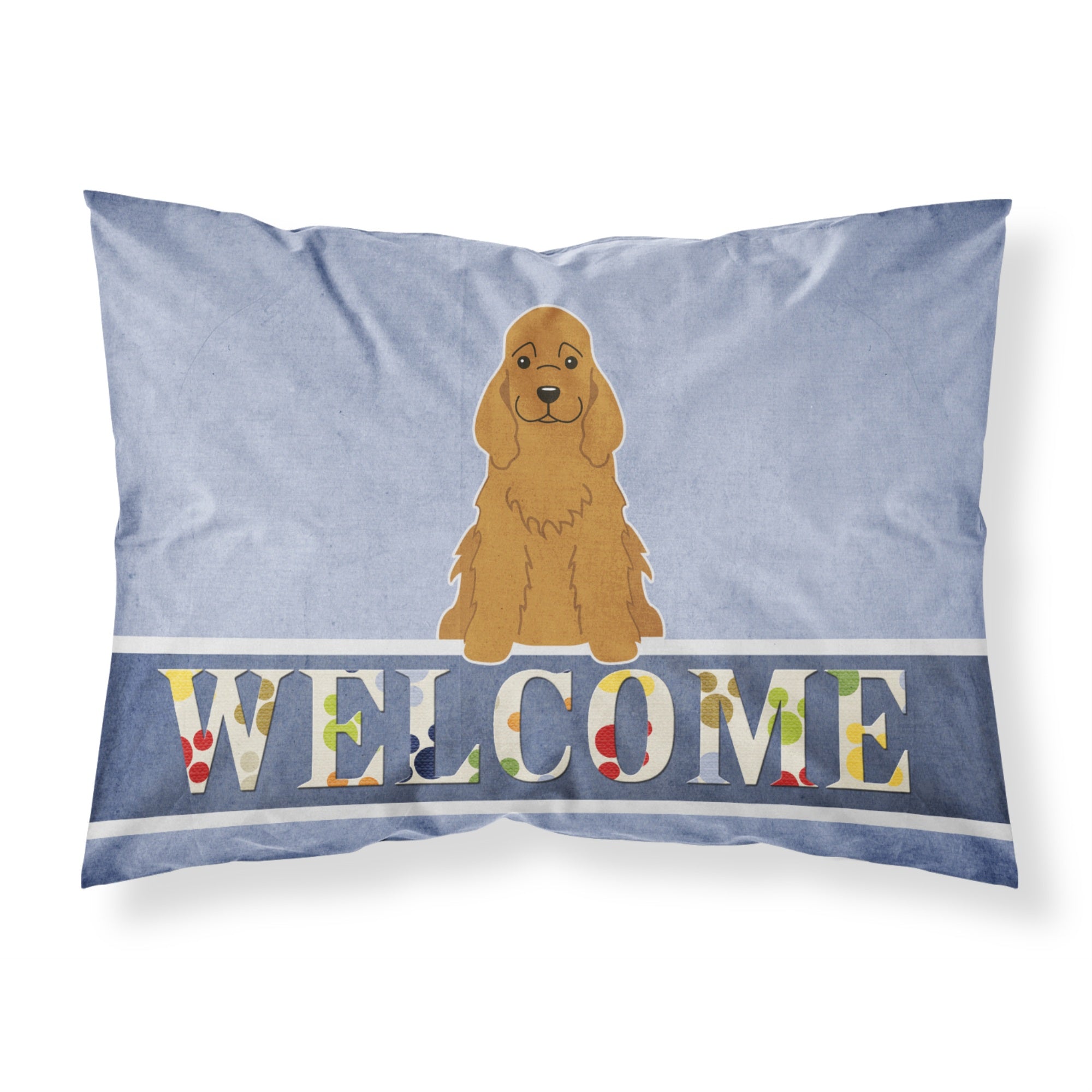 'Caroline'S Treasures Cocker Spaniel Red Welcome Pillowcase, Standard,'