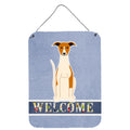CarolineS Treasures Whippet Welcome Metal Print, 16 X 12, Multicolor