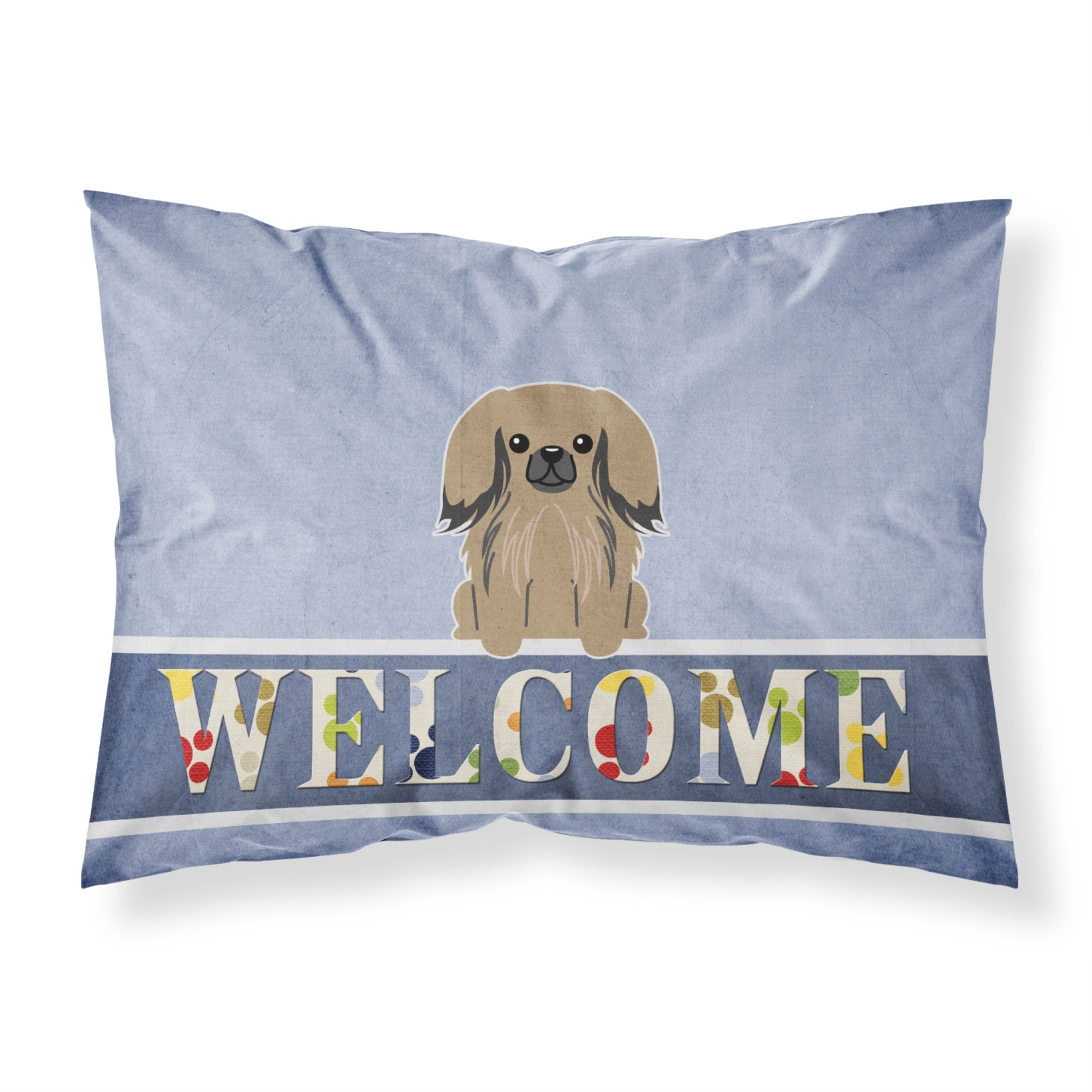 'Caroline'S Treasures Pekingnese Tan Welcome Pillowcase, Standard,'