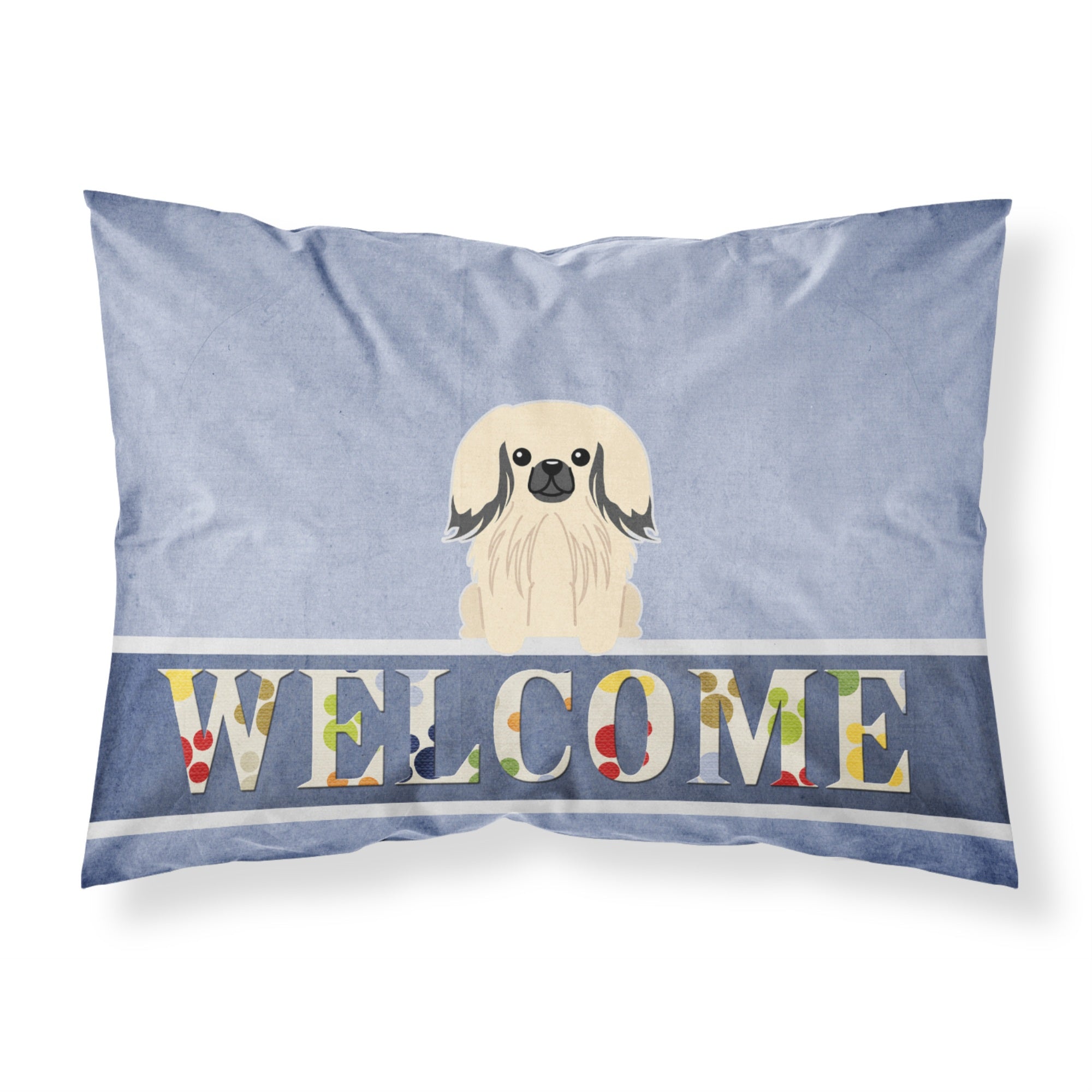 'Caroline'S Treasures Pekingnese Cream Welcome Pillowcase, Standard,'