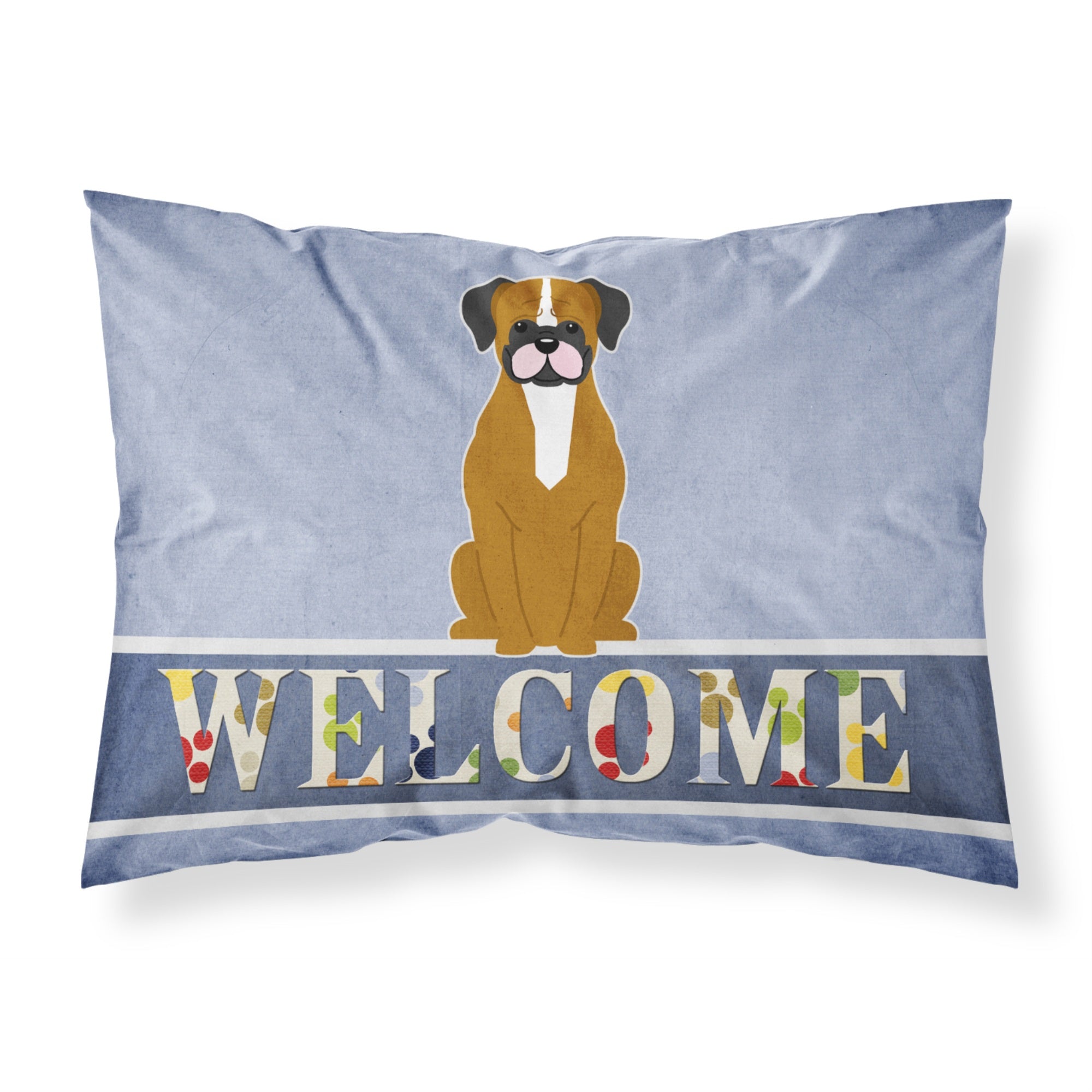 'Caroline'S Treasures Flashy Fawn Boxer Welcome Pillowcase, Standard,'