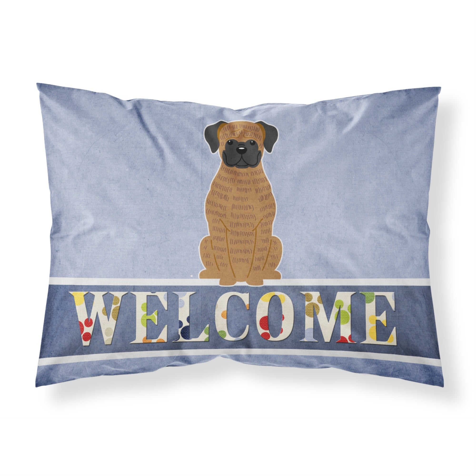'Caroline'S Treasures Brindle Boxer Welcome Pillowcase, Standard,'
