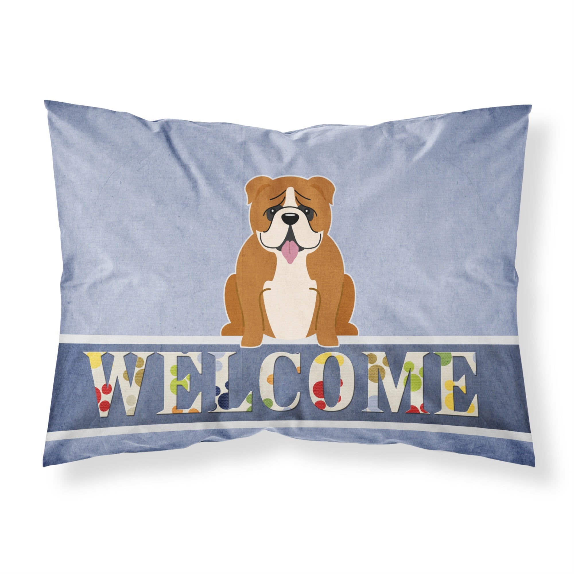 'Caroline'S Treasures English Bulldog Red White Welcome Pillowcase, Standard,'