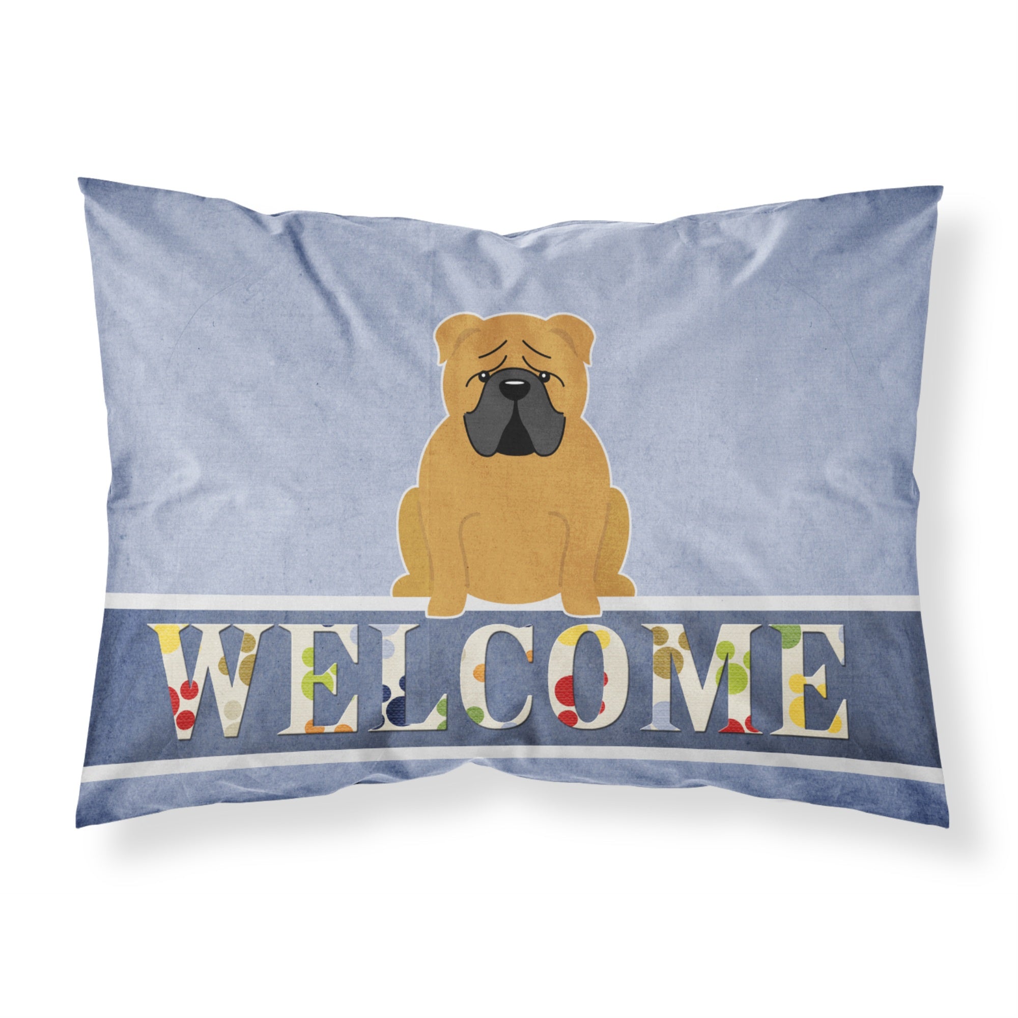 'Caroline'S Treasures English Bulldog Red Welcome Pillowcase, Standard,'