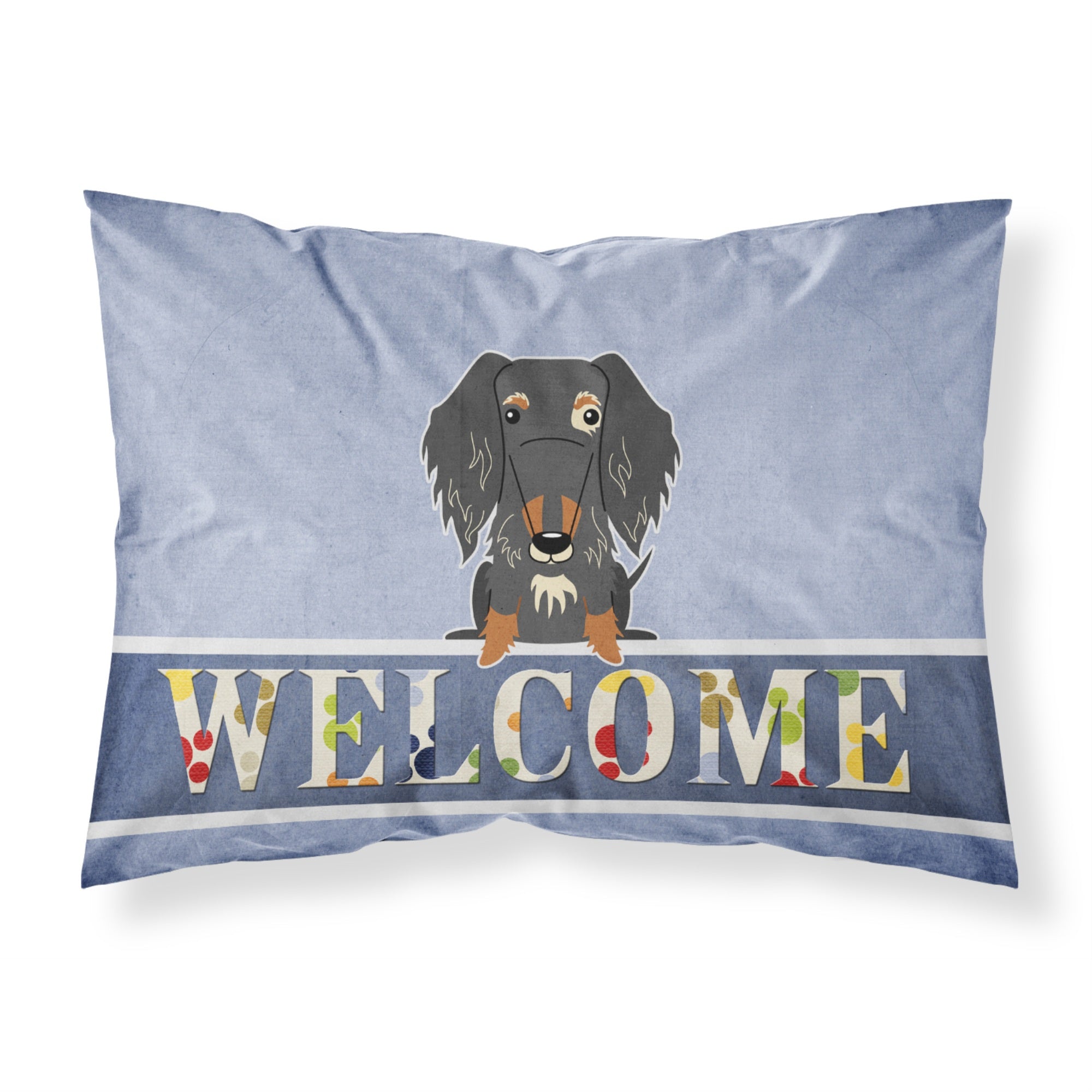 'Caroline'S Treasures Wire Haired Dachshund Dapple Welcome Pillowcase, Standard,'