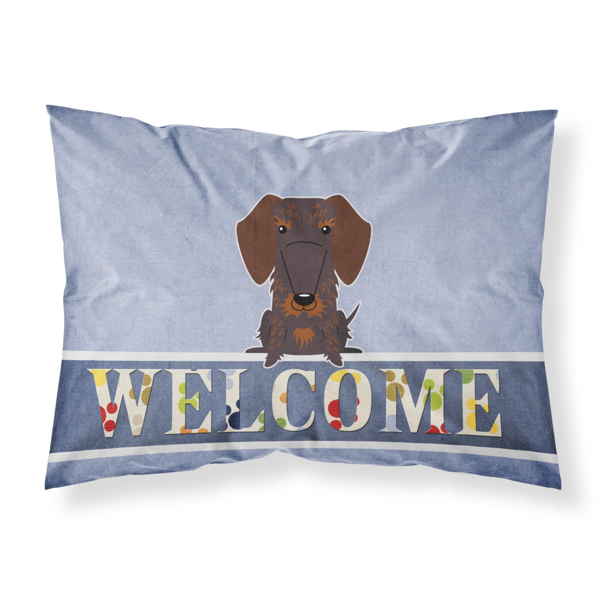 'Caroline'S Treasures Wire Hair Dachshund Chocolate Welcome Pillowcase, Standard,'