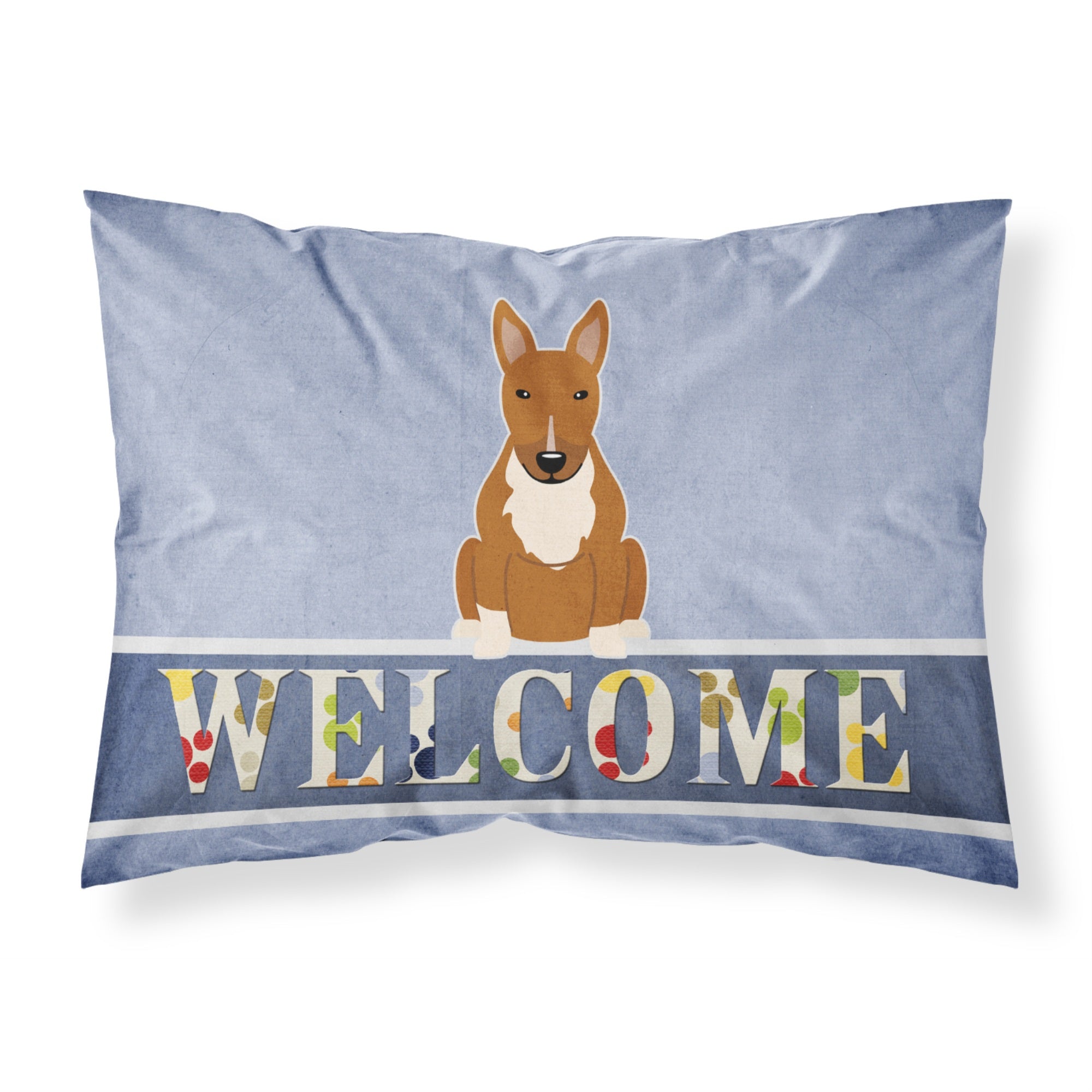'Caroline'S Treasures Bull Terrier Red Welcome Pillowcase, Standard,'