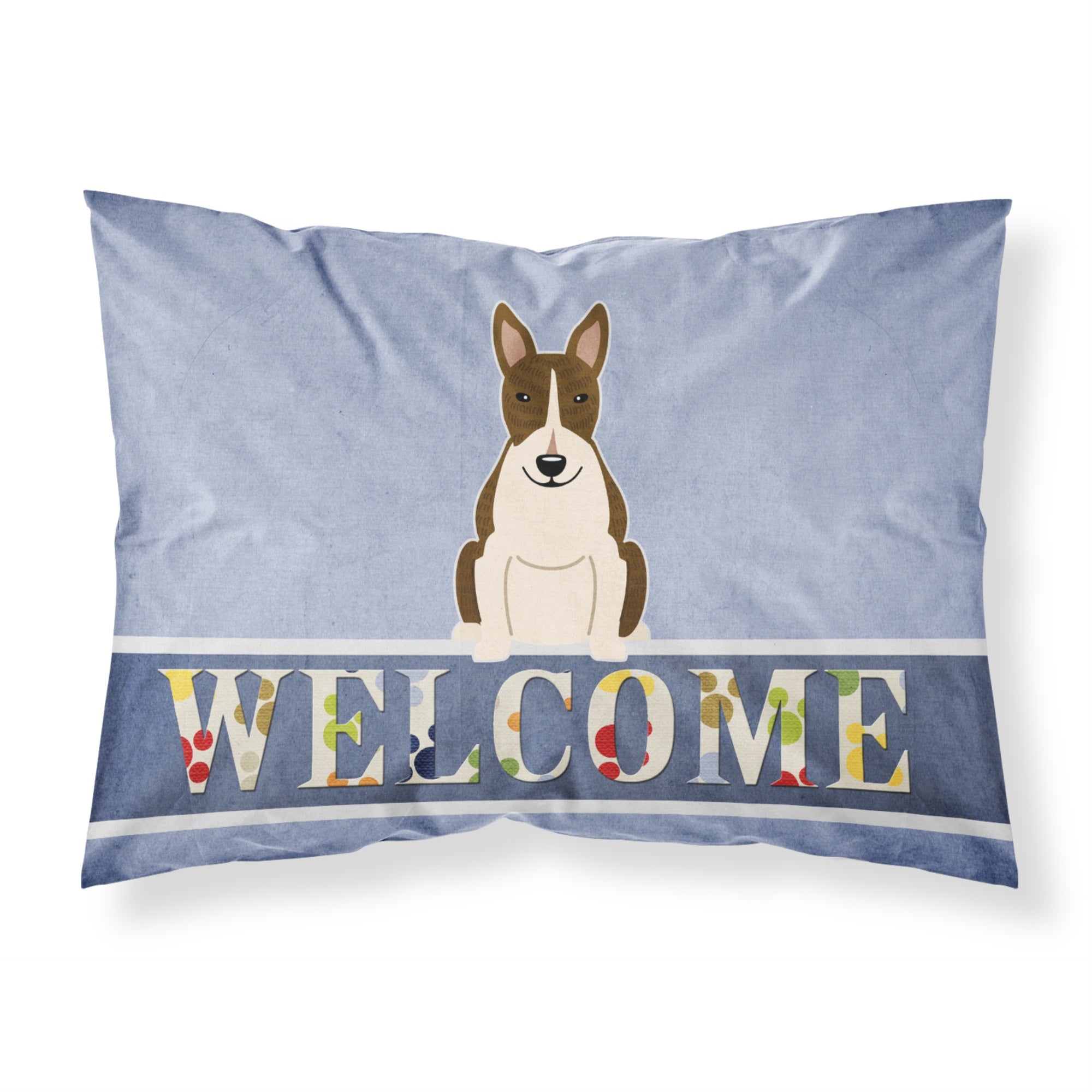 'Caroline'S Treasures Bull Terrier Dark Brindle Welcome Pillowcase, Standard,'