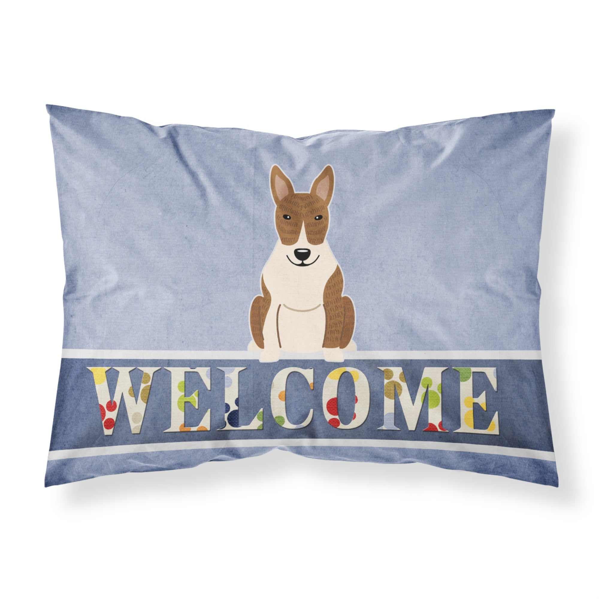 'Caroline'S Treasures Bull Terrier Brindle Welcome Pillowcase, Standard,'