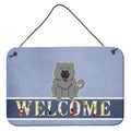 CarolineS Treasures Chow Blue Welcome Metal Print, 8 X 12, Multicolor