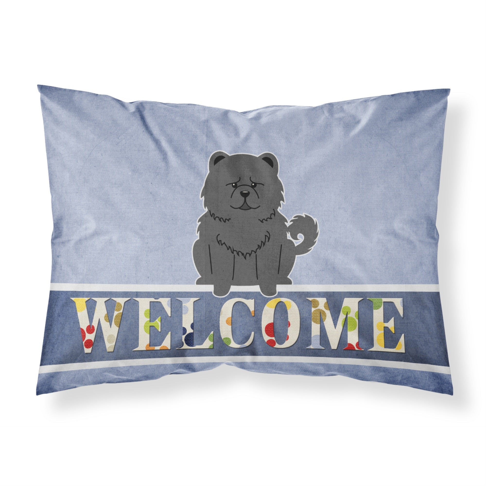 'Caroline'S Treasures Welcome Chow Black Pillowcase, Standard'