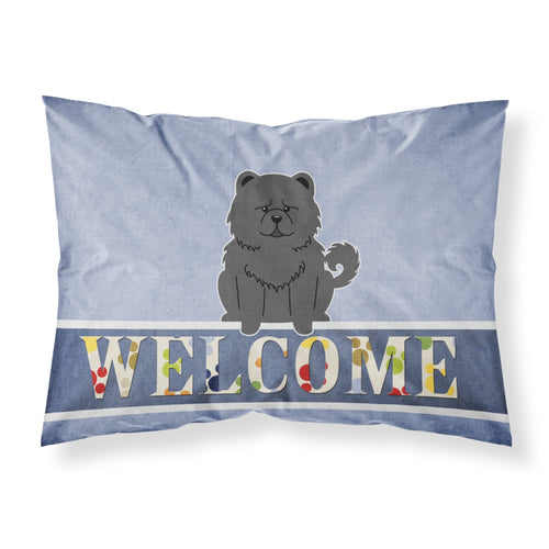 'Caroline'S Treasures Welcome Chow Black Pillowcase, Standard'