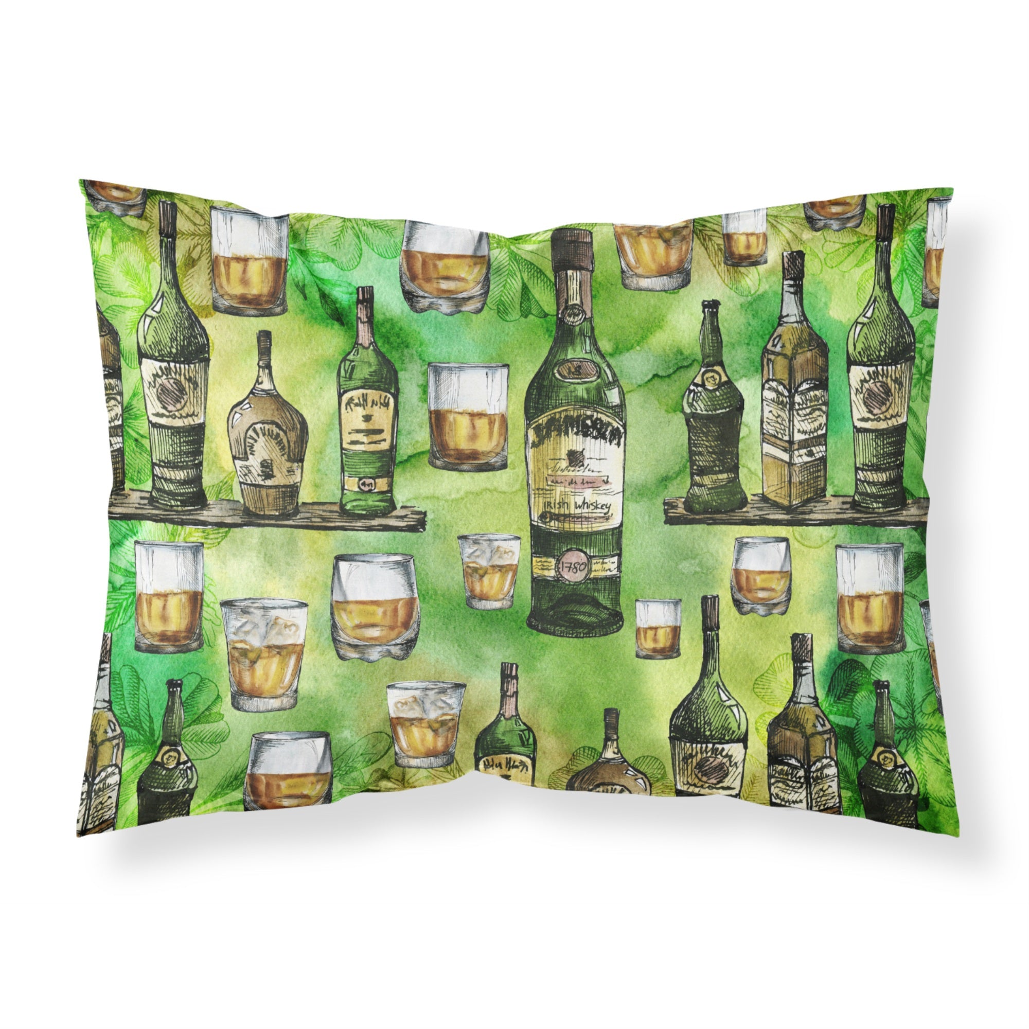 Irish Whiskey Fabric Standard Pillowcase