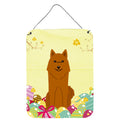 CarolineS Treasures Easter Eggs Karelian Bear Dog Metal Print, 16 X 12, Multicolor
