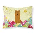 Easter Eggs Karelian Bear Dog Fabric Standard Pillowcase