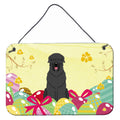 CarolineS Treasures Easter Eggs Black Russian Terrier Metal Print, 8 Inch  Inch  H X 12 Inch  Inch  W