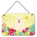 CarolineS Treasures Easter Eggs Samoyed Metal Print, 8 Inch  Inch  H X 12 Inch  Inch  W