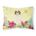 Easter Eggs Saint Bernard Fabric Standard Pillowcase