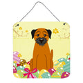 CarolineS Treasures Easter Eggs Border Terrier Metal Print, 6 X 6, Multicolor