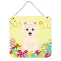 CarolineS Treasures Easter Eggs Westie Metal Print, 6 X 6, Multicolor