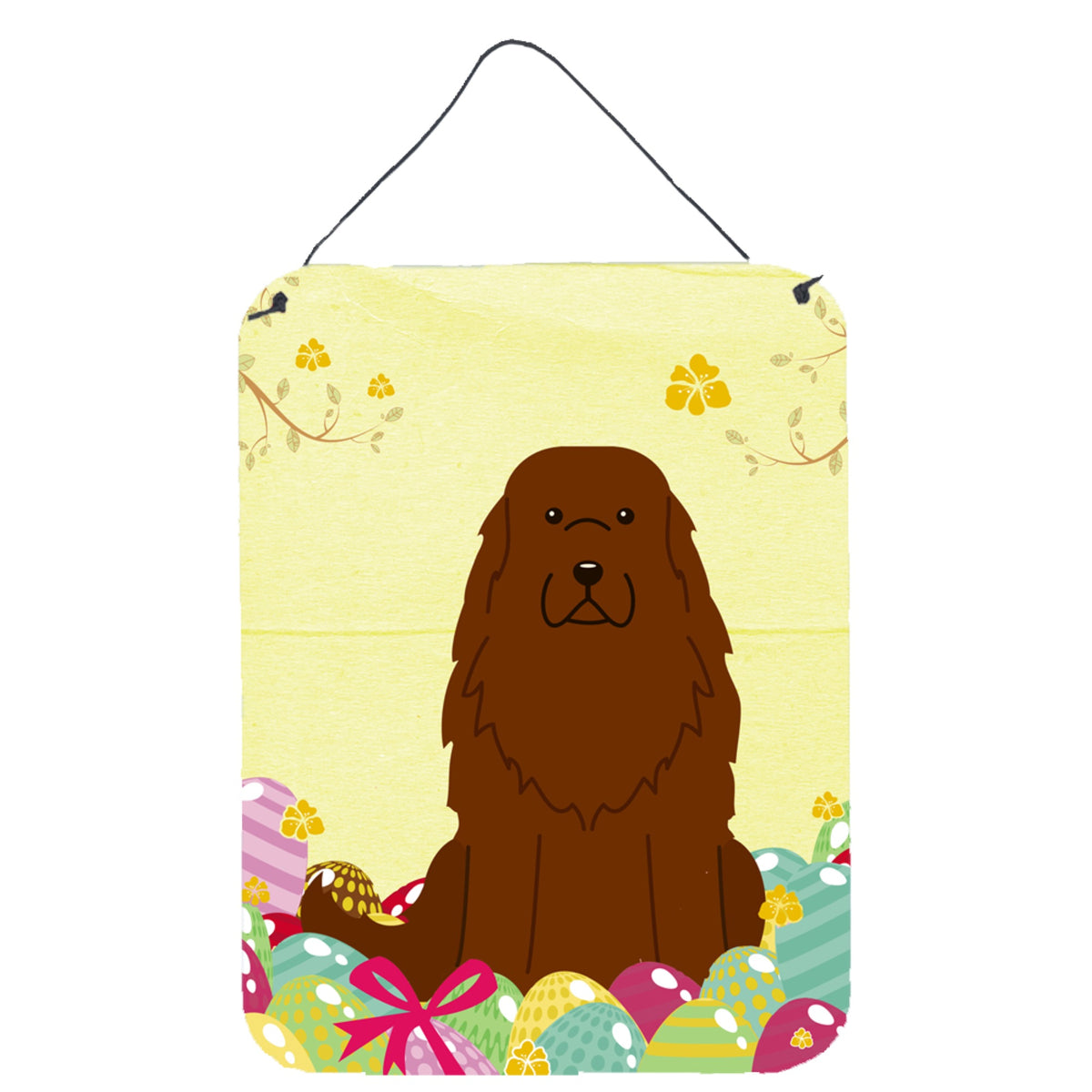 CarolineS Treasures Easter Eggs Caucasian Shepherd Dog Metal Print, 16 X 12, Multicolor